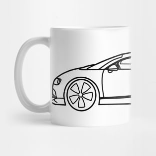 Black Bugatti Chiron Mug